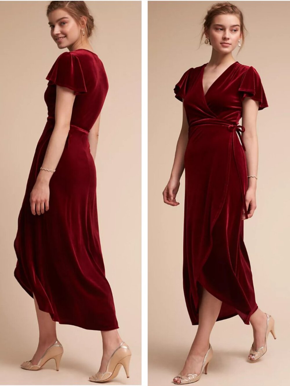 BHLDN Thrive Velvet Dress Size Large